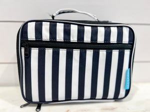BLACK AND WHITE STRIPES LUNCH BAG