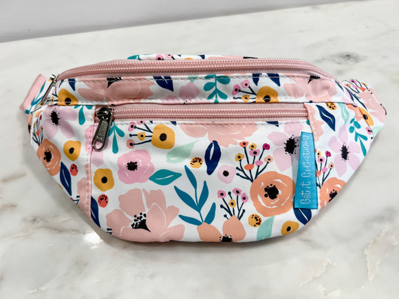 PINK FLORALS FANNY PACK